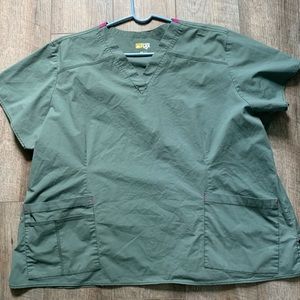 4 Plus Size Scrub Tops